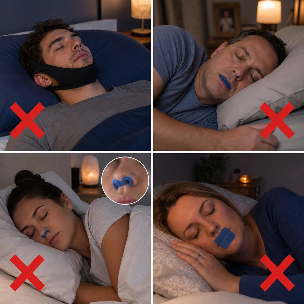 Les appareils anti-ronflement inconfortables
